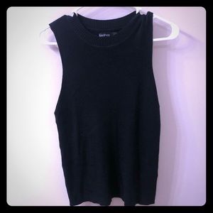 Boohoo mock turtle neck tank, sz L, new no tags